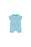 Mousqueton Lourig-B Baby Short Jumpsuit in Blanc/Geai
