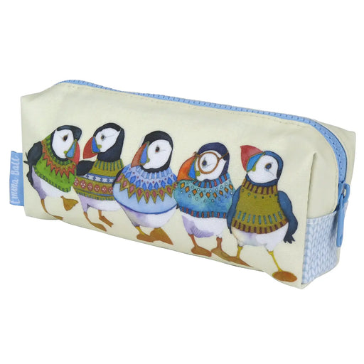 Emma Ball Woolly Puffin Waxed Pencil Case