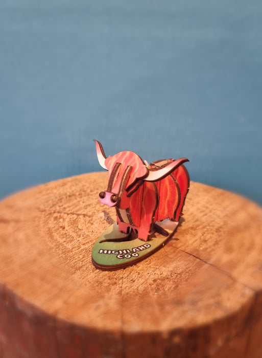 Pop Up and Make 3D - Highland Coo - A6