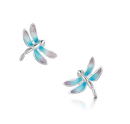 Sheila Fleet Dragonfly Stud Earrings (EE00240)