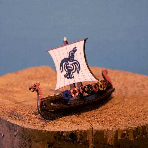 Pop Up and Make 3D Viking Ship
