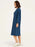 Thought Clothing Ioana Organic Cotton Jersey Dress in Indigo Blue