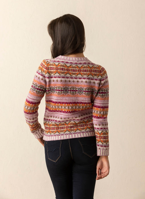Erib Westray Fair Isle Sweater Orange burst Judith Glue erib-westray-fair-isle-sweater-orange-burst-judith-glue