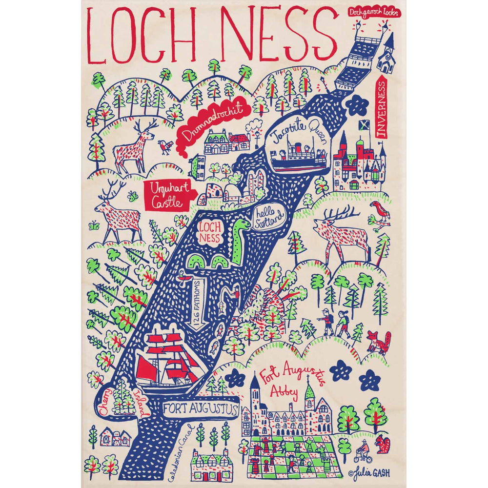 Scotland - Loch Ness Wooden Postcard