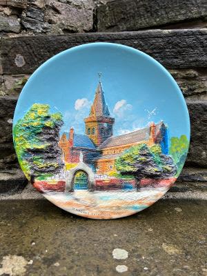 Pre Loved Crafts - St Magnus Cathedral Relief Hanging Plate