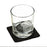 Just Slate Highland Cow Engraved Glass Tumbler with Slate Coaster