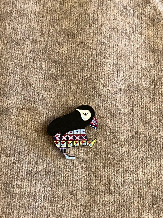 Avril Thomson-Smith Dancing Puffin Brooch