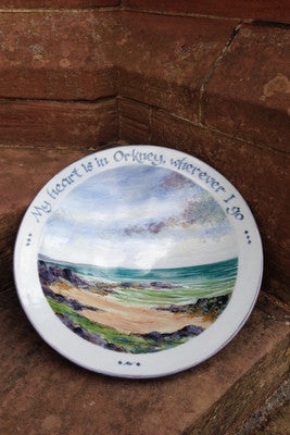 Highland stoneware 'My heart is in Orkney' One Off Serving Platter