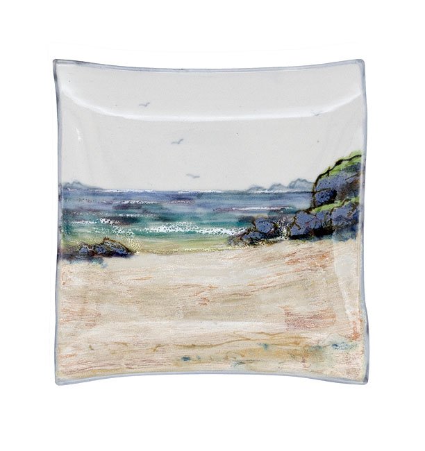 Highland Stoneware Seascape Medium Square Dish