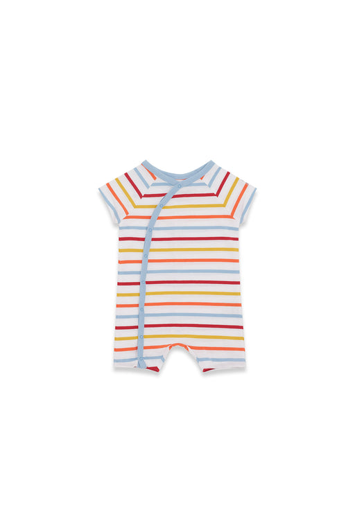 Mousqueton Lourig-B Baby Short Jumpsuit in Blanc/Multi-Coloured