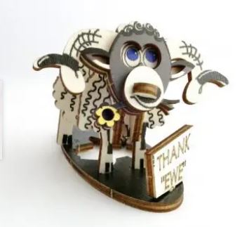 Pop Up and Make 3D - Thank Ewe - A6