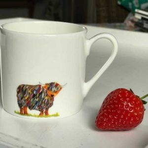 Chloe Gardner Highland Cow Espresso Mug