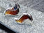 Sheila Fleet River Ripples Stud Earrings in Shallows Flame( EE0087 )