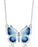 Sheila Fleet Butterfly Necklet in Holly Blue (EN286)