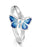 Sheila Fleet Butterfly Ring in Holly Blue (ER0286)
