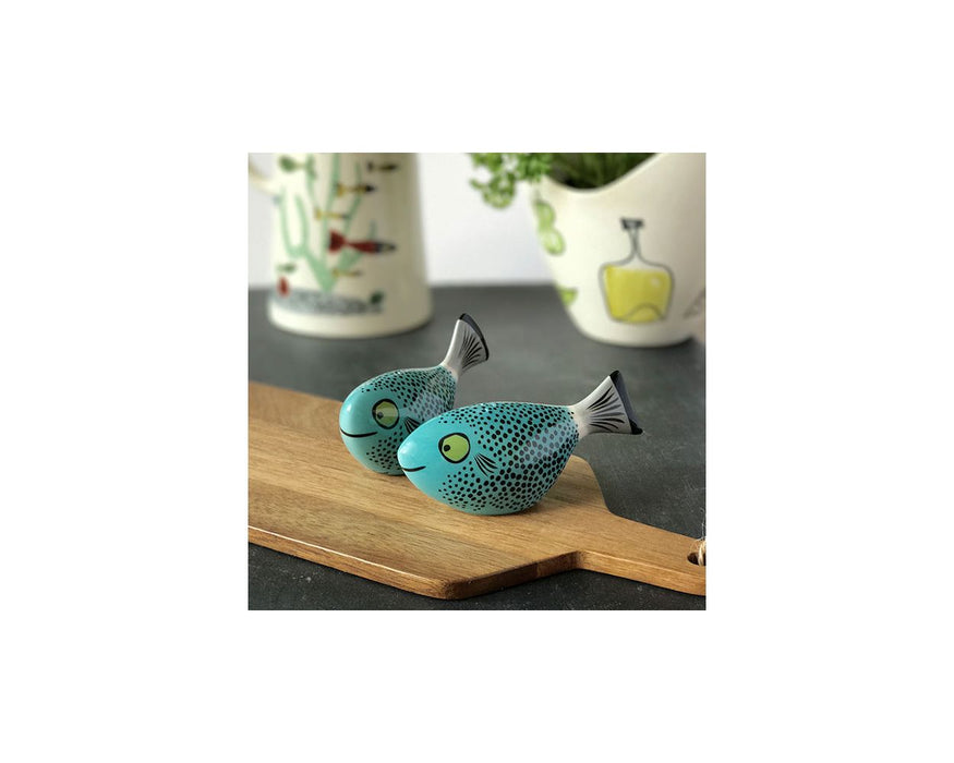 Hannah Turner Salt and Pepper Blue Fish
