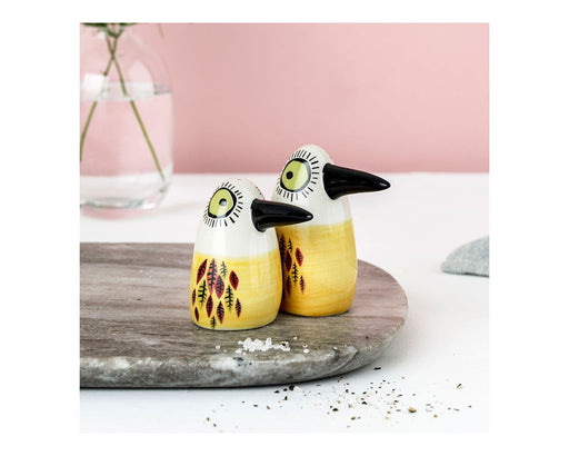 Hannah Turner Salt and Pepper Birdlife Yellow